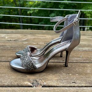 Silver High Heels